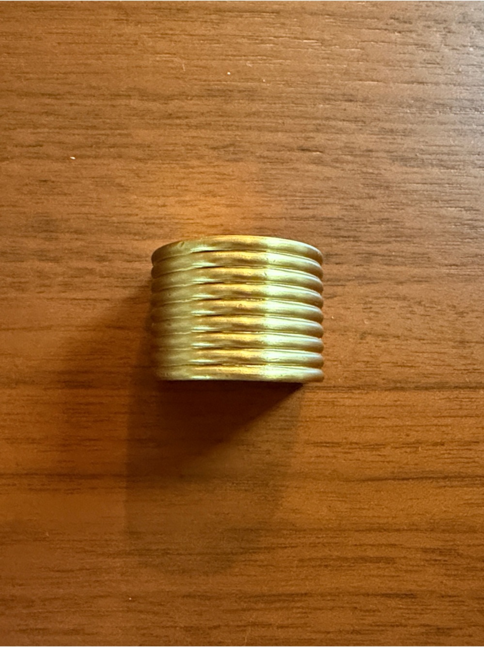 Antique Brass Flat Knob